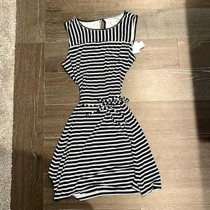 Liz Claiborne Black & White Stripped Dress
